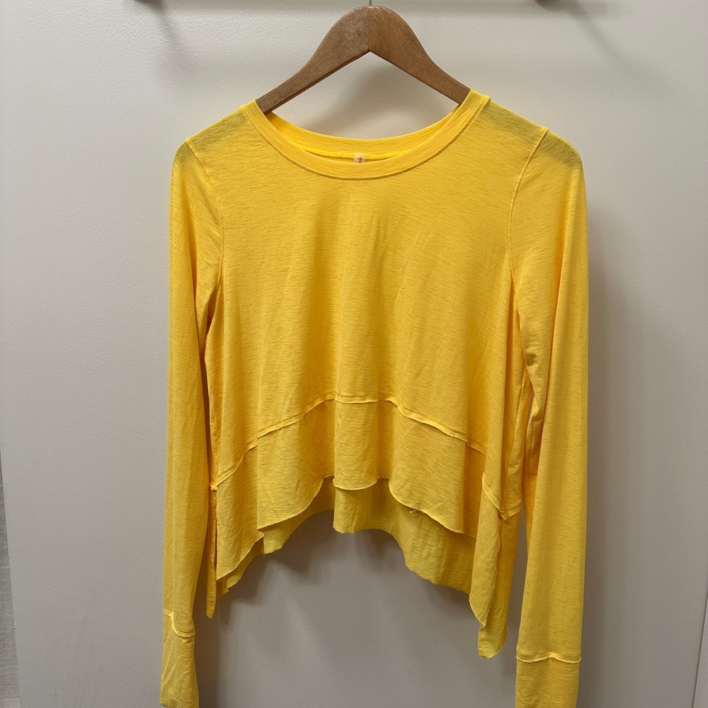 FP Movement Tempo Long Sleeve UV Protection Tee Yellow Small